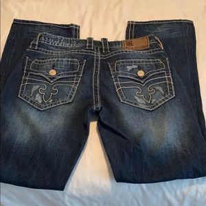 Rock revival distressed jeans